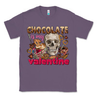 Lavender Skull chocolate is my Valentine Classic Tee - FaDigitalArtStudio