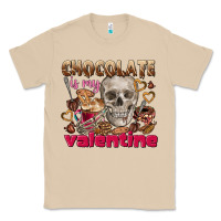 Mushroom Skull chocolate is my Valentine Classic Tee - FaDigitalArtStudio
