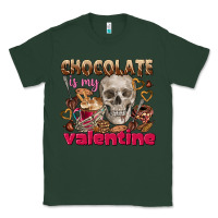 Sports Green Skull chocolate is my Valentine Classic Tee - FaDigitalArtStudio