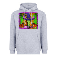Heather Grey bad witch vibes Heavyweight Hoodie - Jasminsmagicworld