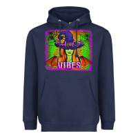 Navy bad witch vibes Heavyweight Hoodie - Jasminsmagicworld