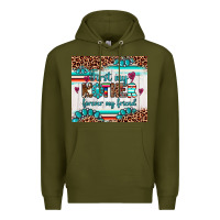 Army Green first my mother forever my friend Premium Hoodie - Artiststas