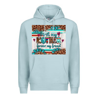 Blue Mist first my mother forever my friend Premium Hoodie - Artiststas