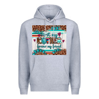 Heather Grey first my mother forever my friend Premium Hoodie - Artiststas