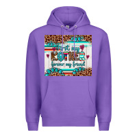 Purple first my mother forever my friend Premium Hoodie - Artiststas