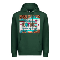 Sports Green first my mother forever my friend Premium Hoodie - Artiststas