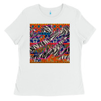 African Ankara Zebra Seamless Pattern Ladies Tee | Teevron
