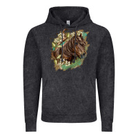 Missouri Horse Floral Background Vintage Hoodie | Teevron