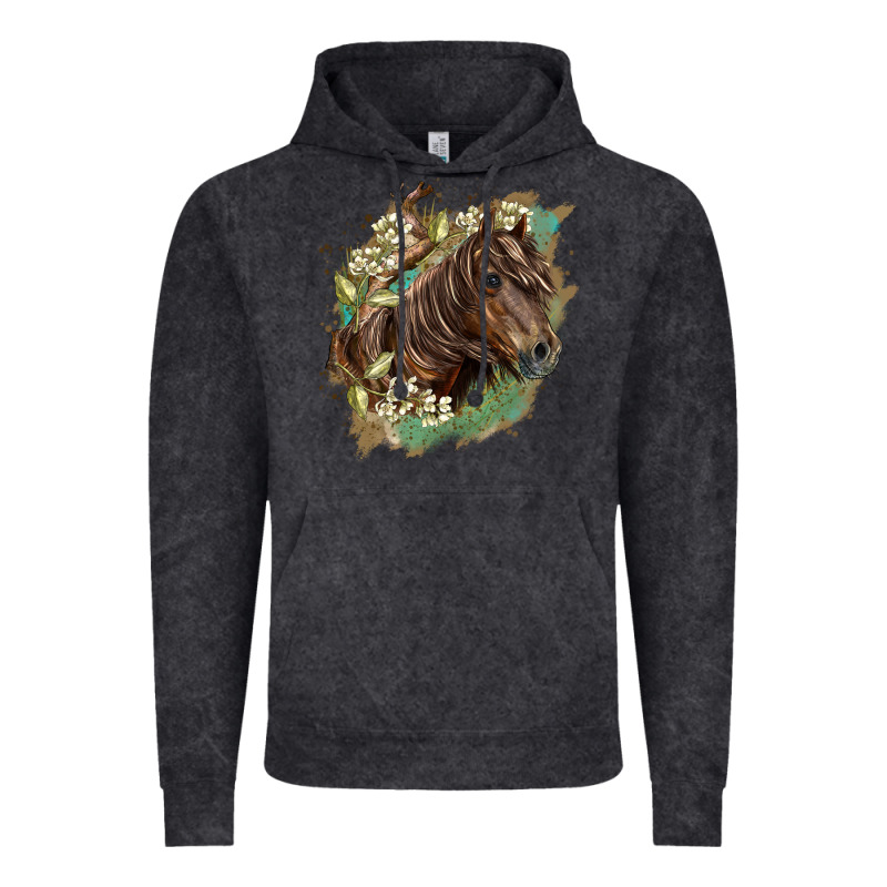 Missouri Horse Floral Background Vintage Hoodie by LillyAllenDesigns | Teevron