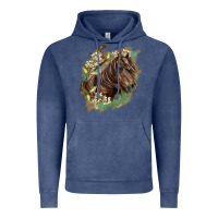 Vintage Denim missouri horse floral background Vintage Hoodie - LillyAllenDesigns
