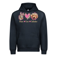 Navy Peace Love Labrador Urban Hoodie - Jasminsmagicworld