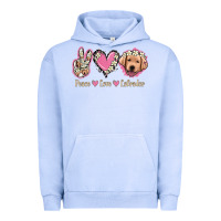 Pigment Grape Ice Peace Love Labrador Urban Hoodie - Jasminsmagicworld