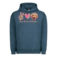 Pigment Midnight Navy Peace Love Labrador Urban Hoodie - Jasminsmagicworld