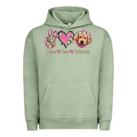 Pigment Oil Green Peace Love Labrador Urban Hoodie - Jasminsmagicworld