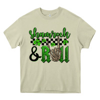 Mossy St. Patrick's Day Shamrock and roll Heavy Core Tee - OliviaCreatesArt