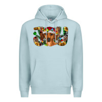 Blue Mist dachshund christmas joy Premium Hoodie - RanaPortraitStore