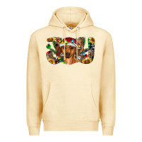 Pina Colada dachshund christmas joy Premium Hoodie - RanaPortraitStore