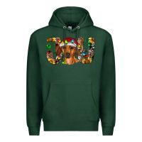 Sports Green dachshund christmas joy Premium Hoodie - RanaPortraitStore