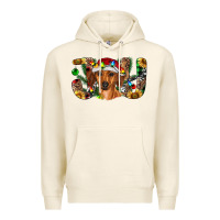 Tofu dachshund christmas joy Premium Hoodie - RanaPortraitStore