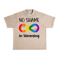 French Oak no Shame Stimming Urban Heavy Tee - CowhideDigitalArt
