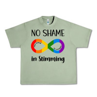 Oil Green no Shame Stimming Urban Heavy Tee - CowhideDigitalArt