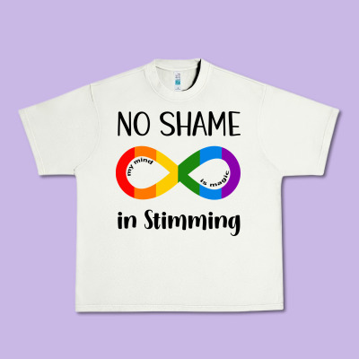 No Shame Stimming Urban Heavy Tee Designed By Cowhidedigitalart