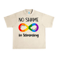 Sandshell no Shame Stimming Urban Heavy Tee - CowhideDigitalArt