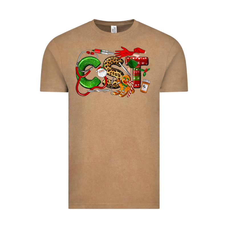 Christmas Cetified Surgical Technologist Vintage Tee by LillyAllenDesigns | Teevron
