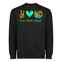 Black peace love beach Heavyweight Sweatshirt - Jasminsmagicworld