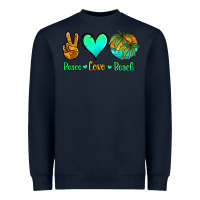Navy peace love beach Heavyweight Sweatshirt - Jasminsmagicworld