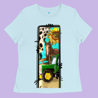 Farm Life Alphabet Lowercase Letters L Ladies Tee Designed By Bundleandbundleshop