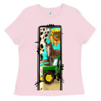 Bubblegum Pink farm life alphabet lowercase letters l Ladies Tee - BundleAndBundleShop