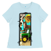 Baby Blue farm life alphabet lowercase letters l Ladies Tee - BundleAndBundleShop