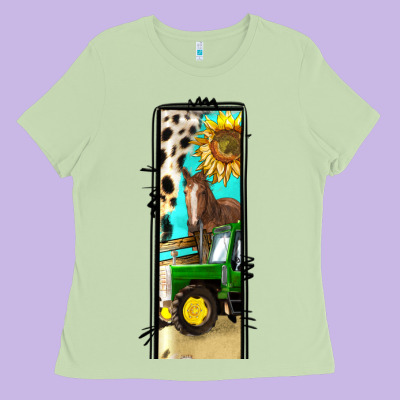 Farm Life Alphabet Lowercase Letters L Ladies Tee Designed By Bundleandbundleshop