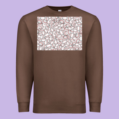 Baseball Seamless Background  (3200x2400px) Premium Sweatshirt Designed By Jasminsmagicworld