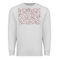 Dove Grey baseball seamless background  (3200x2400px) Premium Sweatshirt - Jasminsmagicworld