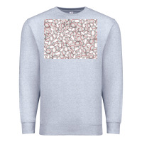 Heather Grey baseball seamless background  (3200x2400px) Premium Sweatshirt - Jasminsmagicworld