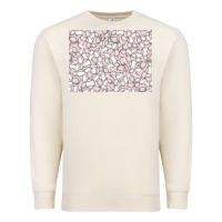 Sandshell baseball seamless background  (3200x2400px) Premium Sweatshirt - Jasminsmagicworld