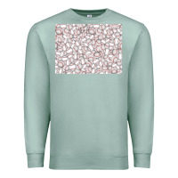 Seafoam baseball seamless background  (3200x2400px) Premium Sweatshirt - Jasminsmagicworld
