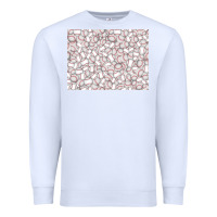 White baseball seamless background  (3200x2400px) Premium Sweatshirt - Jasminsmagicworld
