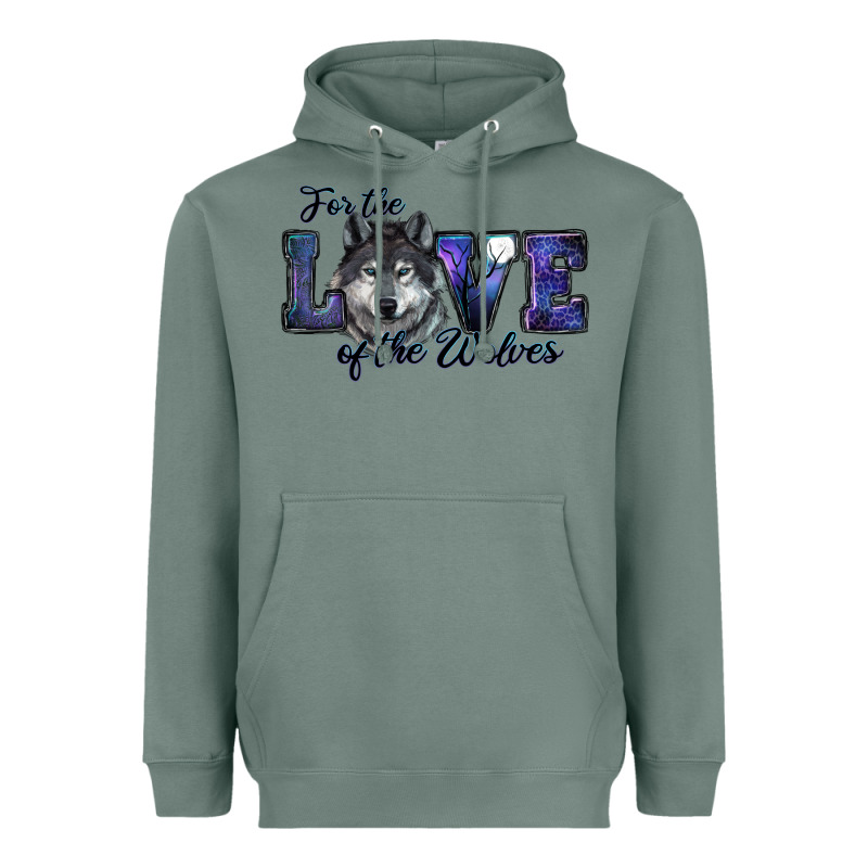 For The Love Of The Wolves Heavyweight Hoodie by RanaPortraitStore | Teevron