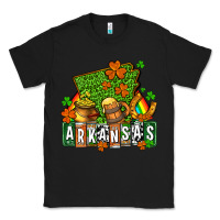 Black St. Patrick's Arkansas Classic Tee - OliviaCreatesArt