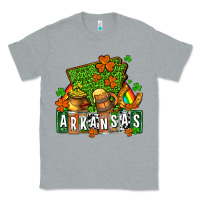 Heather Grey St. Patrick's Arkansas Classic Tee - OliviaCreatesArt