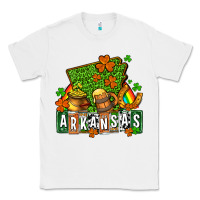 White St. Patrick's Arkansas Classic Tee - OliviaCreatesArt