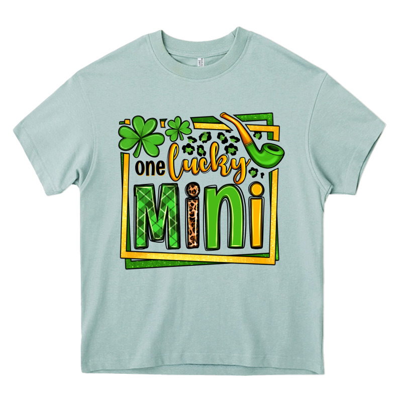 One Lucky Mini St. Patrick's Heavy Core Tee by OliviaCreatesArt | Teevron