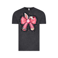 Vintage Black easter bunny pencil bow Vintage Tee - CowhideDigitalArt