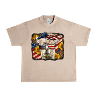 French Oak Western 4th Of July Lama Background Urban Heavy Tee - LillyAllenDesigns