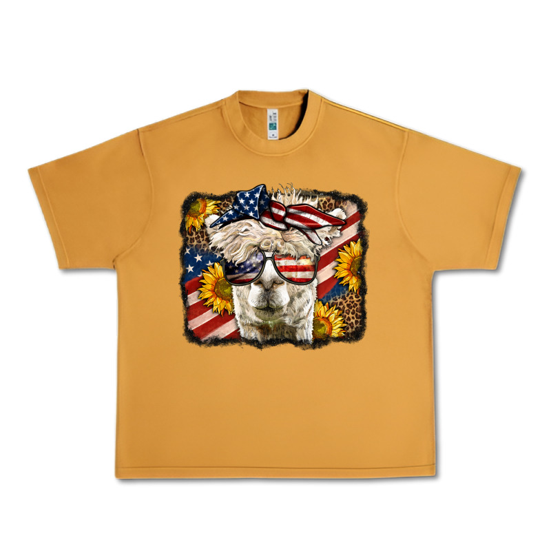 Western 4th Of July Lama Background Urban Heavy Tee by LillyAllenDesigns | Teevron