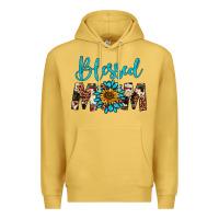 Antique Gold blessed mom Premium Hoodie - Artiststas
