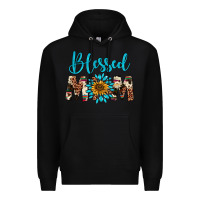 Black blessed mom Premium Hoodie - Artiststas